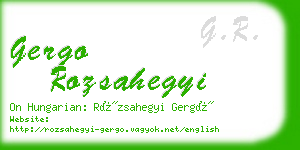 gergo rozsahegyi business card